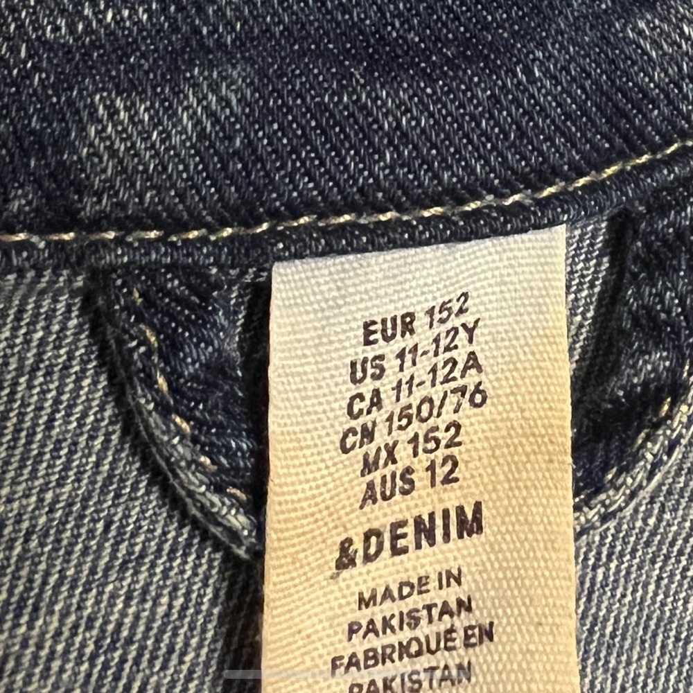 HM Girls Denim Jacket 11/12 - Picture 6 of 7